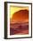 Surfer at Sunset, St Kilda Beach, Dunedin, New Zealand-David Wall-Framed Photographic Print