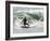 Surfer Goes Right at Tamarack Surf Beach, Carlsbad, California, USA-Nancy & Steve Ross-Framed Photographic Print