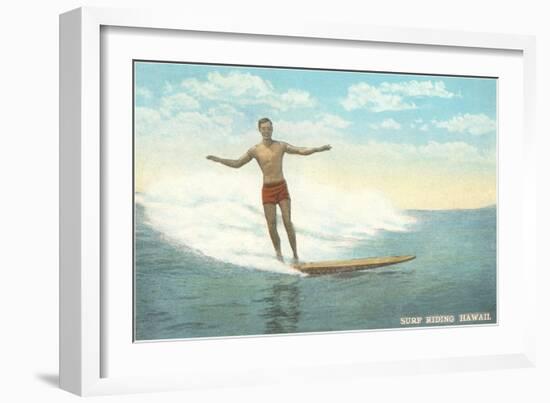 Surfer, Hawaii-null-Framed Art Print