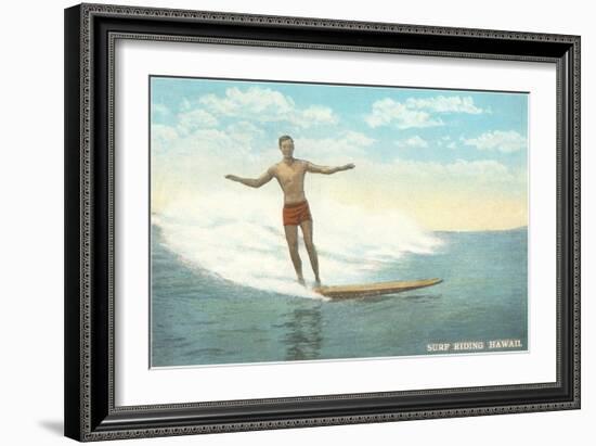 Surfer, Hawaii-null-Framed Art Print