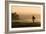 Surfer In Santa Cruz, CA-Justin Bailie-Framed Photographic Print