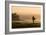 Surfer In Santa Cruz, CA-Justin Bailie-Framed Photographic Print