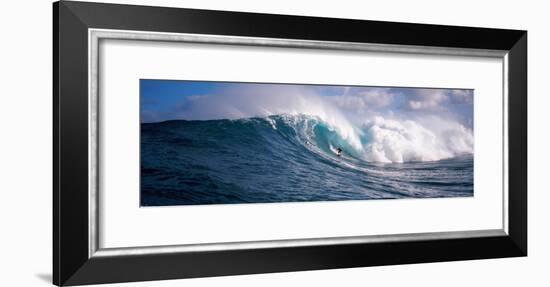 Surfer in the Sea, Maui, Hawaii, USA-null-Framed Photographic Print