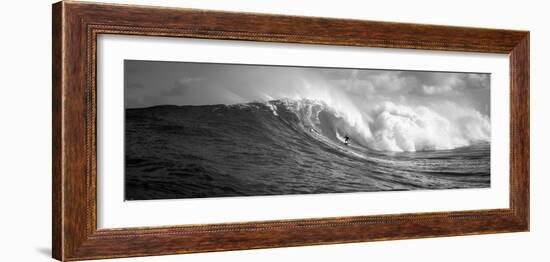 Surfer in the Sea, Maui, Hawaii, USA--Framed Photographic Print