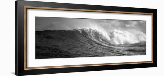 Surfer in the Sea, Maui, Hawaii, USA-null-Framed Photographic Print