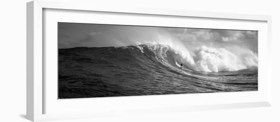 Surfer in the Sea, Maui, Hawaii, USA--Framed Photographic Print