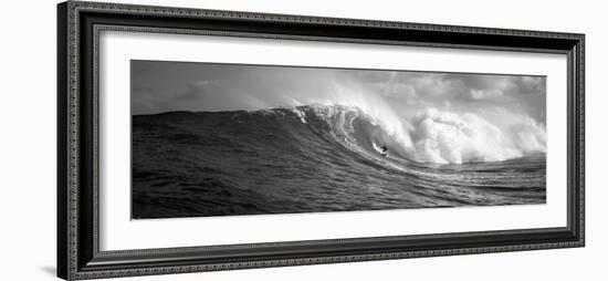 Surfer in the Sea, Maui, Hawaii, USA--Framed Photographic Print