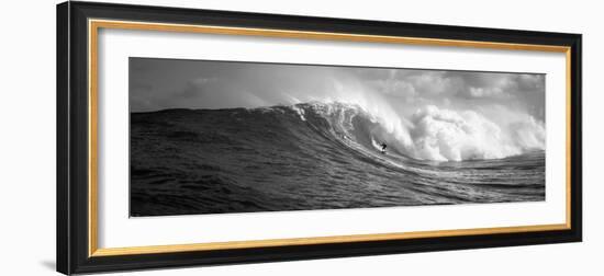 Surfer in the Sea, Maui, Hawaii, USA--Framed Photographic Print