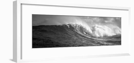 Surfer in the Sea, Maui, Hawaii, USA-null-Framed Photographic Print