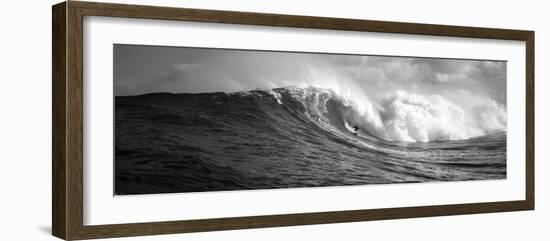 Surfer in the Sea, Maui, Hawaii, USA-null-Framed Photographic Print