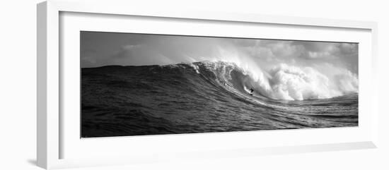 Surfer in the Sea, Maui, Hawaii, USA-null-Framed Photographic Print