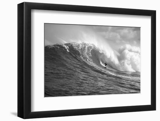 Surfer in the sea, Maui, Hawaii, USA--Framed Photographic Print