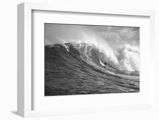 Surfer in the sea, Maui, Hawaii, USA-null-Framed Photographic Print