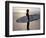 Surfer on a Beach, North Devon, England-Lauree Feldman-Framed Photographic Print