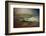 Surfer on a Waverunner in the Water at Hookipa Beach in Maui with the West Maui Mountains-pdb1-Framed Photographic Print