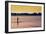 Surfer Paddling Shelter Island NY Color-null-Framed Photo