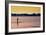 Surfer Paddling Shelter Island NY Color-null-Framed Photo