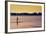 Surfer Paddling Shelter Island NY Color-null-Framed Photo