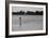 Surfer Paddling Shelter Island NY-null-Framed Photo