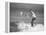 Surfer Riding a Wave While Wearing a Tuxedo-Allan Grant-Framed Premier Image Canvas