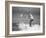 Surfer Riding a Wave While Wearing a Tuxedo-Allan Grant-Framed Photographic Print