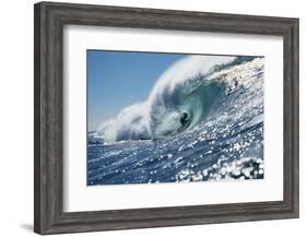 Surfer Riding a Wave-Rick Doyle-Framed Photographic Print