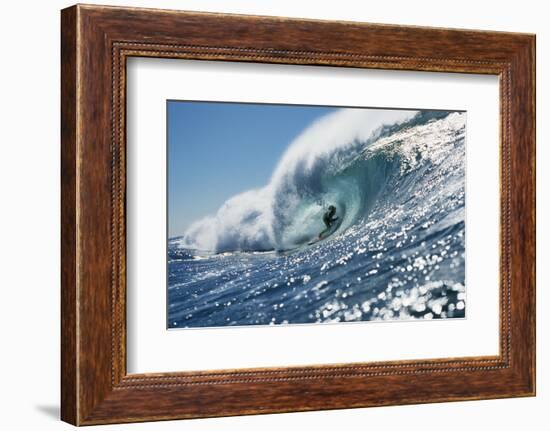 Surfer Riding a Wave-Rick Doyle-Framed Photographic Print