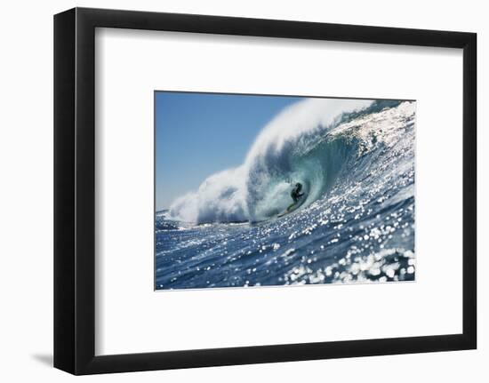 Surfer Riding a Wave-Rick Doyle-Framed Photographic Print