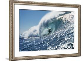 Surfer Riding a Wave-Rick Doyle-Framed Photographic Print