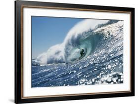 Surfer Riding a Wave-Rick Doyle-Framed Photographic Print
