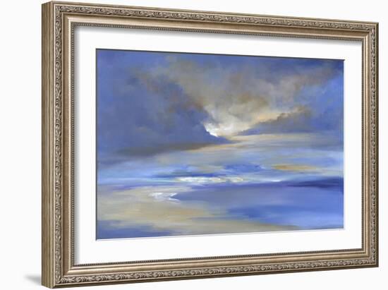 Surfer's Beach Sky-Sheila Finch-Framed Art Print