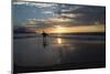 Surfer Walking on the Beach at Sunset, Hawaii, USA-null-Mounted Photographic Print