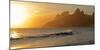 Surfers at Sunset on Ipanema Beach, Rio De Janeiro, Brazil-null-Mounted Photographic Print