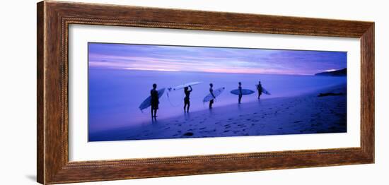 Surfers on Beach Costa Rica-null-Framed Photographic Print