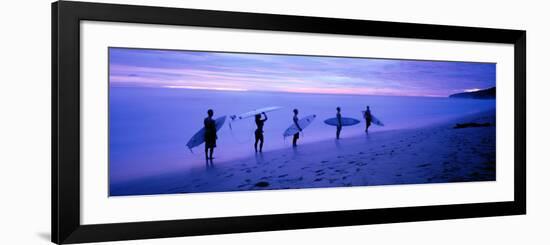 Surfers on Beach Costa Rica-null-Framed Photographic Print