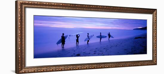 Surfers on Beach Costa Rica-null-Framed Photographic Print