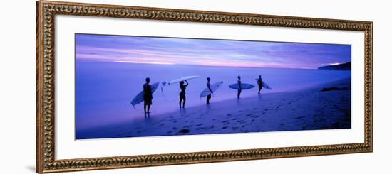 Surfers on Beach Costa Rica-null-Framed Photographic Print