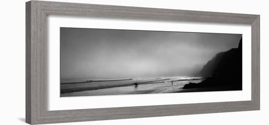 Surfers on the Beach, Point Reyes National Seashore, Marin County, California, USA-null-Framed Photographic Print