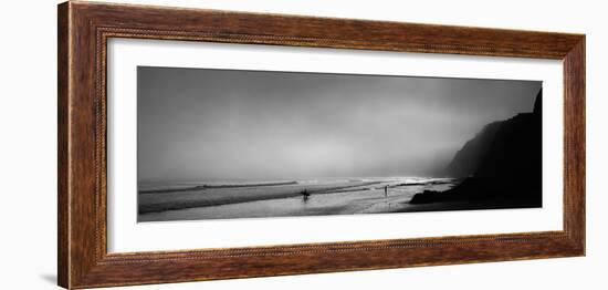 Surfers on the Beach, Point Reyes National Seashore, Marin County, California, USA-null-Framed Photographic Print