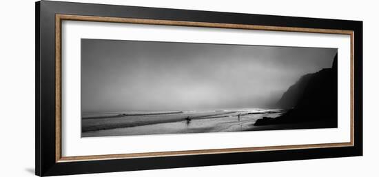 Surfers on the Beach, Point Reyes National Seashore, Marin County, California, USA-null-Framed Photographic Print