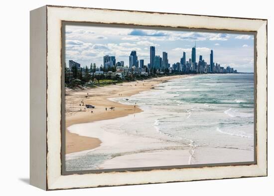 Surfers Paradise skyline, Gold Coast, Queensland, Australia-Mark A Johnson-Framed Premier Image Canvas