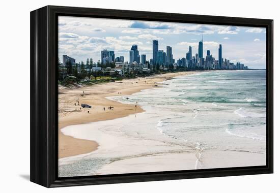 Surfers Paradise skyline, Gold Coast, Queensland, Australia-Mark A Johnson-Framed Premier Image Canvas