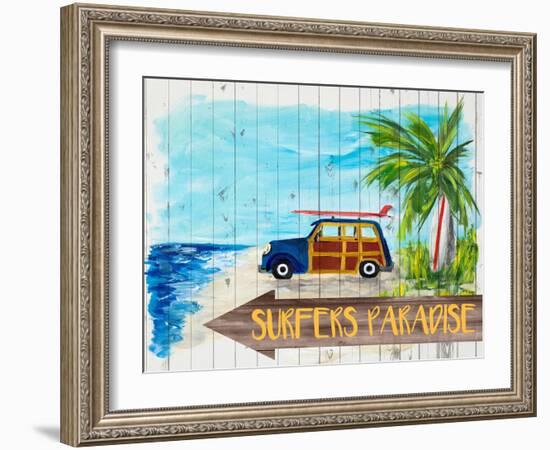 Surfers Paradise-Julie DeRice-Framed Art Print