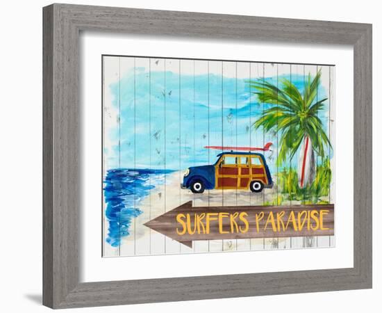 Surfers Paradise-Julie DeRice-Framed Art Print