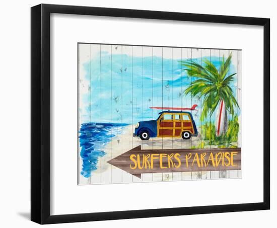 Surfers Paradise-Julie DeRice-Framed Art Print