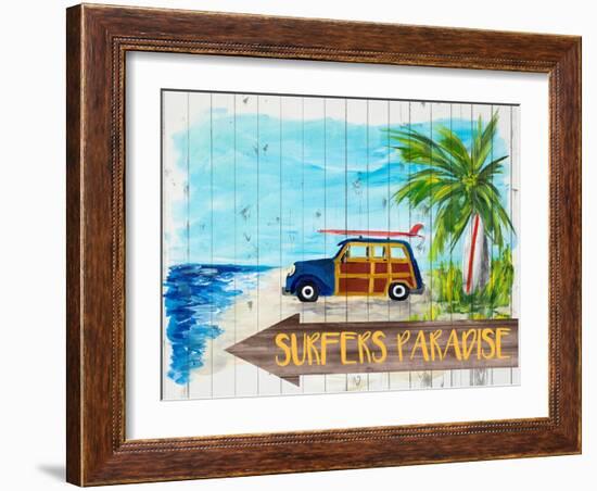 Surfers Paradise-Julie DeRice-Framed Art Print