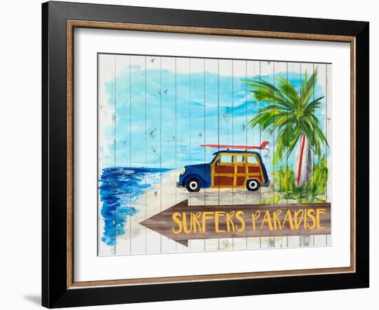 Surfers Paradise-Julie DeRice-Framed Art Print