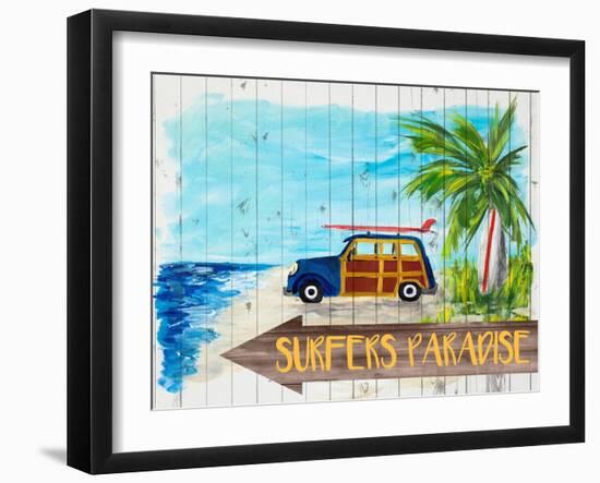 Surfers Paradise-Julie DeRice-Framed Art Print