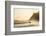 Surfers surfing on a beach at sunset, Nosara, Guanacaste Province, Pacific Coast, Costa Rica-Matthew Williams-Ellis-Framed Photographic Print