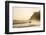 Surfers surfing on a beach at sunset, Nosara, Guanacaste Province, Pacific Coast, Costa Rica-Matthew Williams-Ellis-Framed Photographic Print